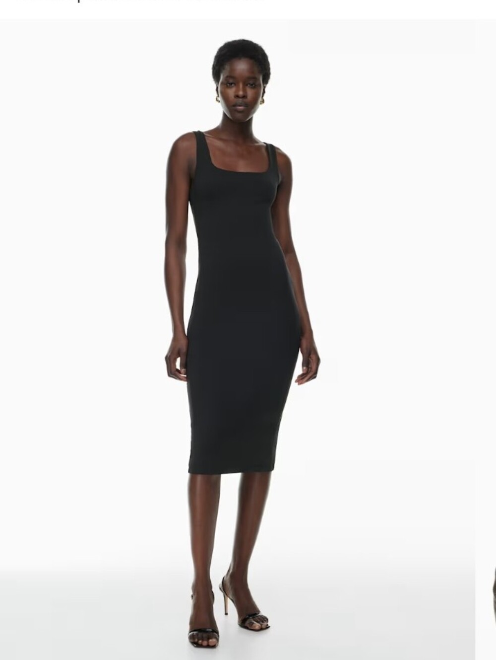 Aritzia Contour Squareneck Midi Dress M
